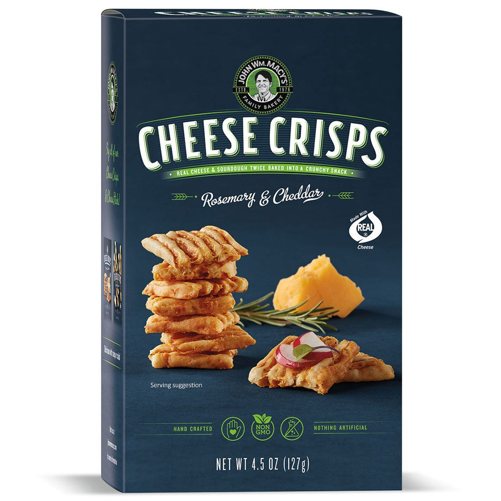 Rosemary &amp; Cheddar CheeseCrisps, 4.5 oz. 6 Pack