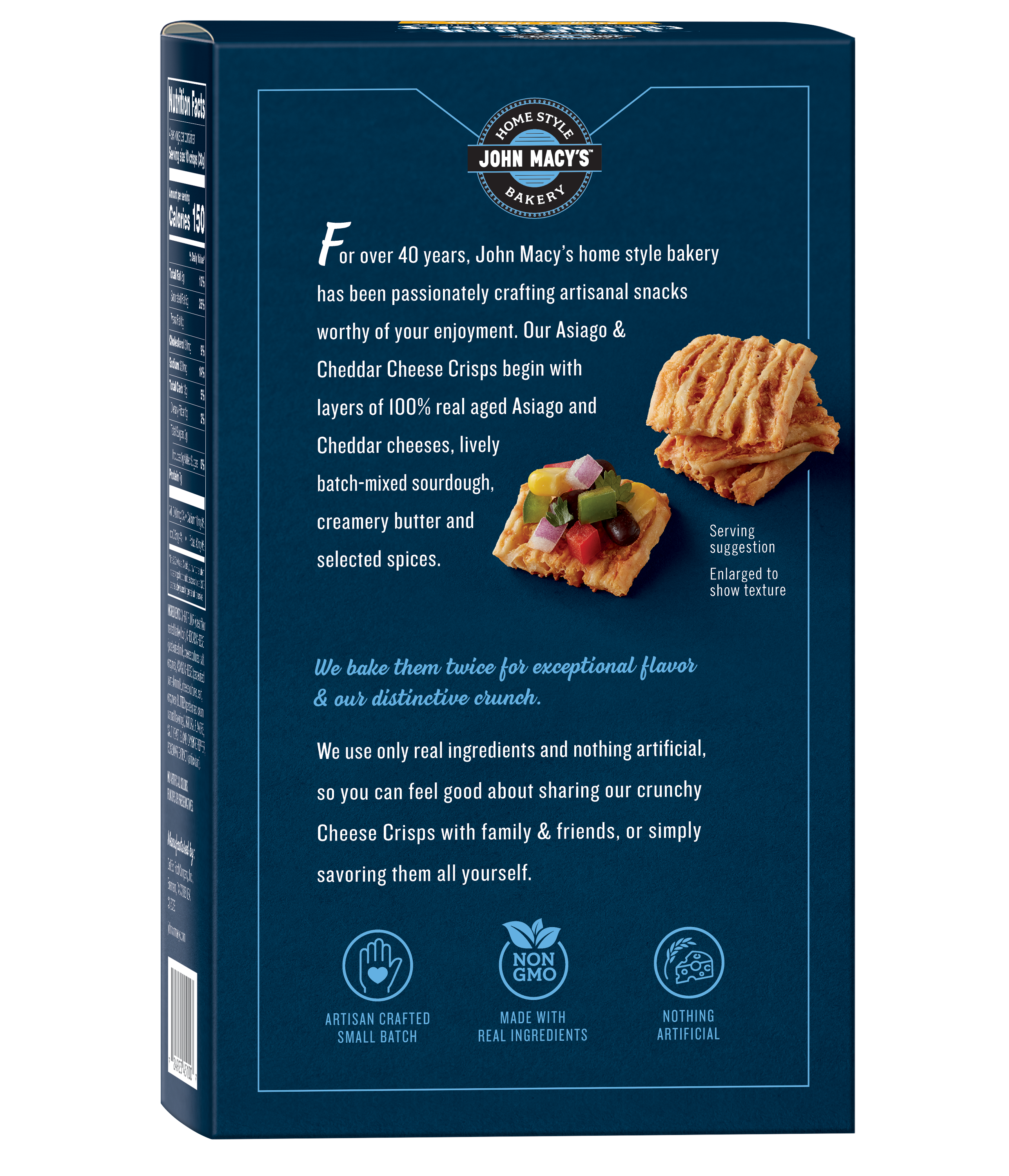 Asiago & Cheddar CheeseCrisps, 4.5 oz. 6 Pack