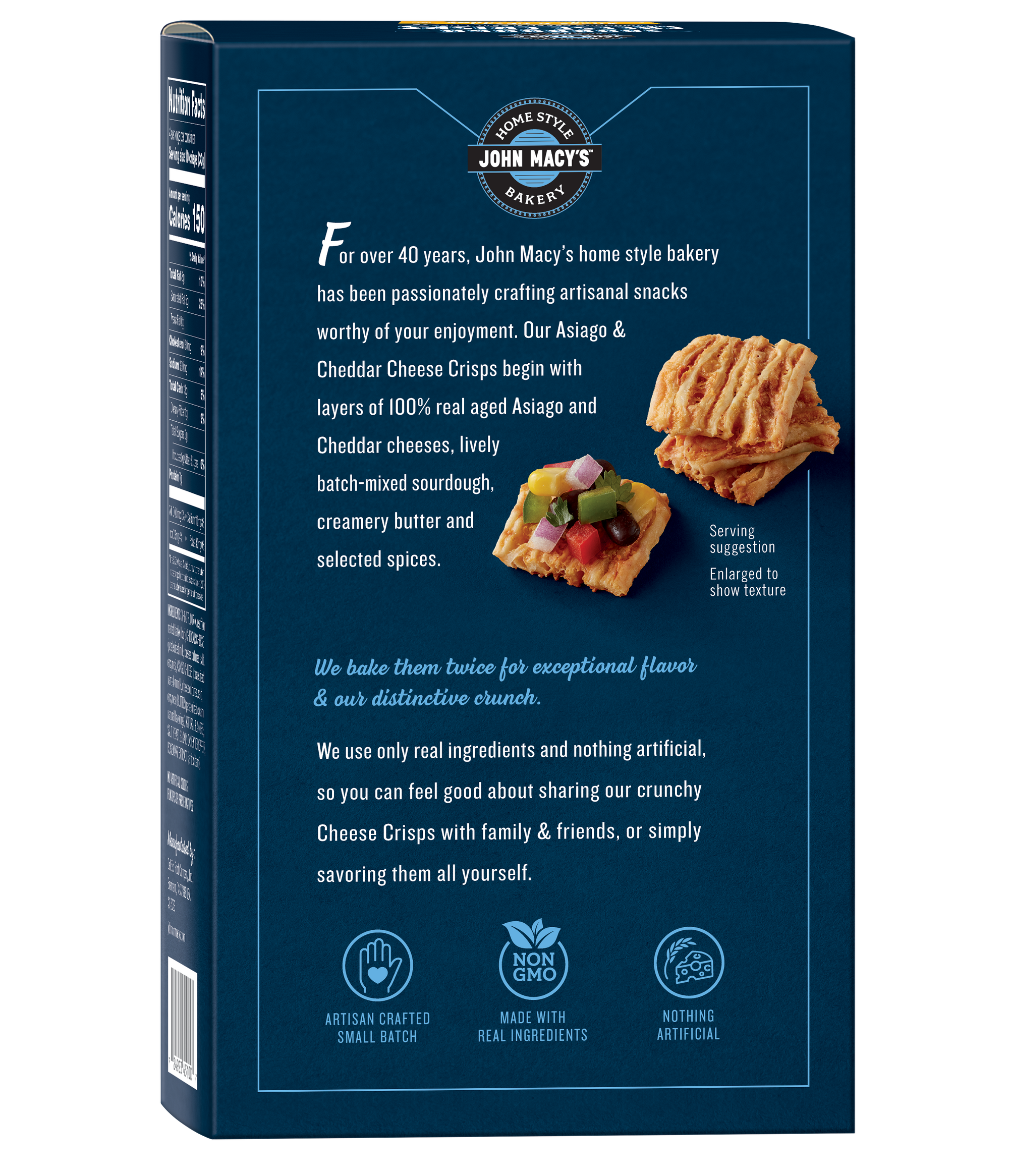Asiago & Cheddar CheeseCrisps, 4.5 oz. 6 Pack