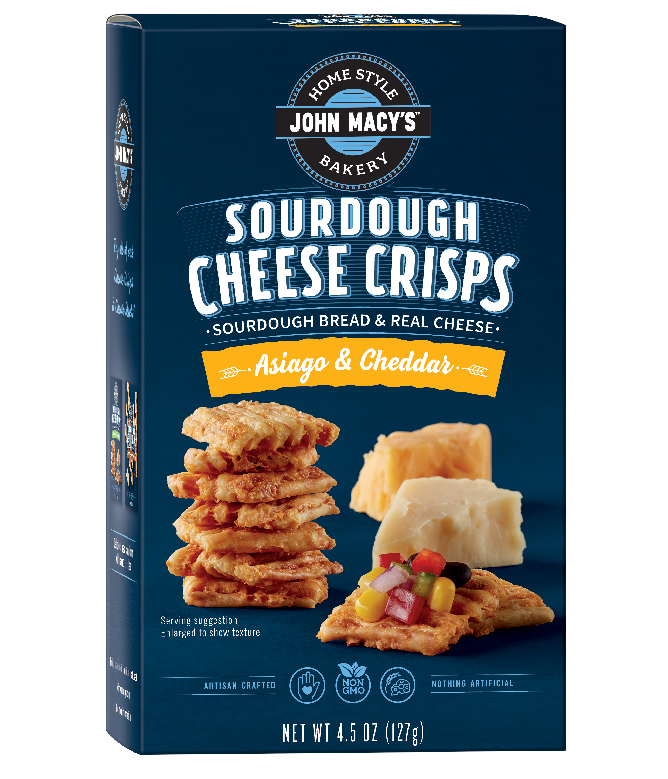 Asiago & Cheddar CheeseCrisps, 4.5 oz. 6 Pack