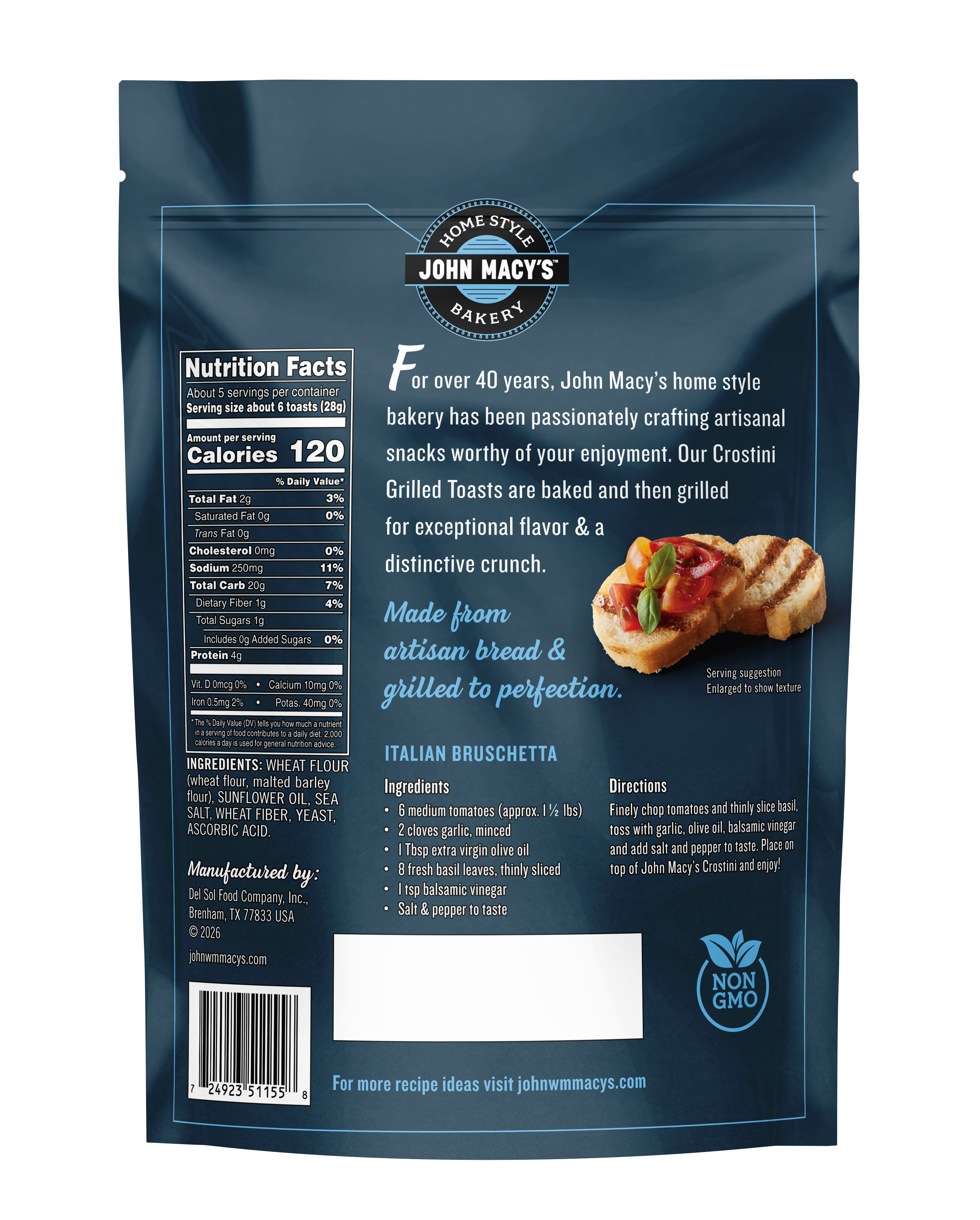 Grilled Crostini Toasts, 5.5 oz. Bag 3 Pack