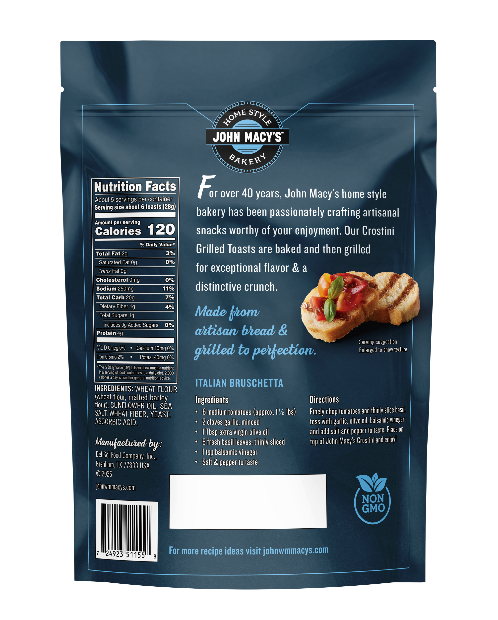 Grilled Crostini Toasts, 5.5 oz. Bag 3 Pack